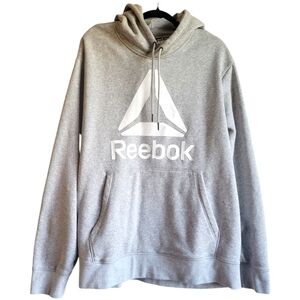 Reebok Very Soft Gray Hoodie Sweatshirt Size Extra Extra Large
